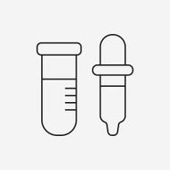 Beaker line icon N36