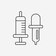 Beaker line icon N42