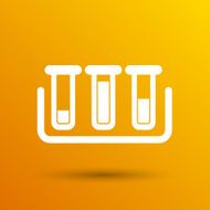 test icon vector fluid symbol flask glass chemistry experiment N2