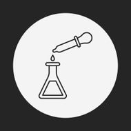 Beaker line icon N45