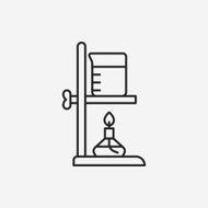 Beaker line icon N50