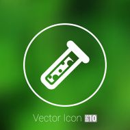 test icon vector fluid symbol flask glass chemistry experiment N3
