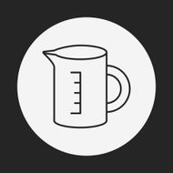 Beaker line icon N53