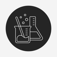 Beaker line icon N67