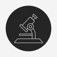 Microscope line icon N8