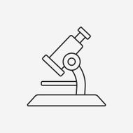 Microscope line icon N11