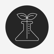 Beaker line icon N75