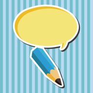 stationery pencil theme elements vector eps N4