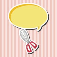 stationary scissors theme elements vector eps N4