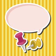 stationary pushpin theme elements vector eps N5