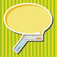 stationary ruler theme elements vector eps N5