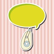 stationary correction tape theme elements vector eps N3