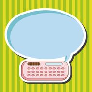 stationary calculator theme elements vector eps N2