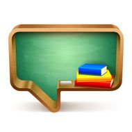 School Books and Blackboard N2