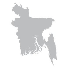 grey map of Bangladesh