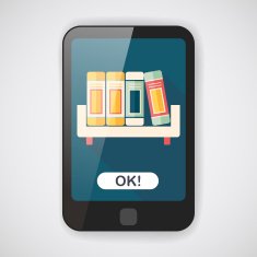 bookshelf flat icon with long shadow eps10