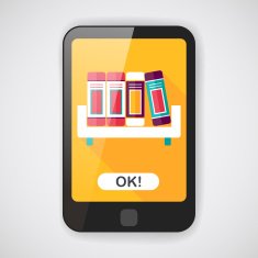 bookshelf flat icon with long shadow eps10 N2