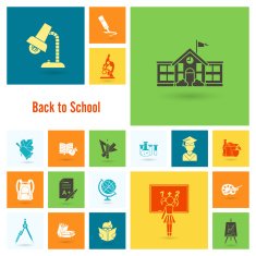 school and education icons N54