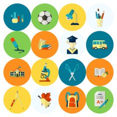 school and education icons N56