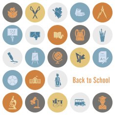 school and education icons N58