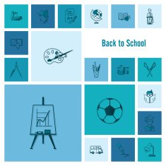 school and education icons N64