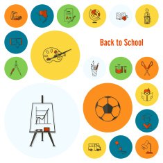 school and education icons N78