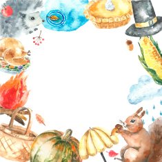 Watercolor autumn set N4