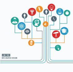 Education info graphic design on white background vector