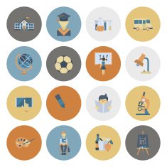 school and education icons N82