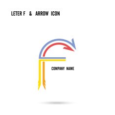Creative letter F icon abstract logo design N2