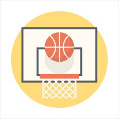 Sports theme flat style colorful vector icon for info graphic N2