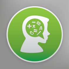Idea icon design on green button vector