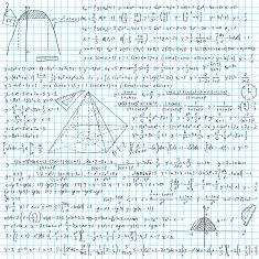 Notebook with formulas