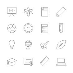 Education Icons Set N21