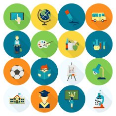school and education icons N112