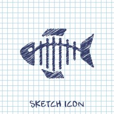 Vector icon of fishbone N5