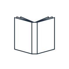 open book outline icon