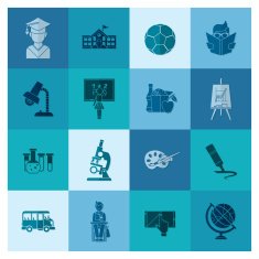 school and education icons N119