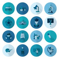school and education icons N129