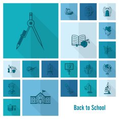school and education icons N130