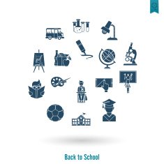 school and education icons N131