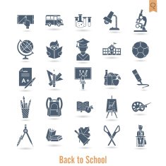 school and education icons N137