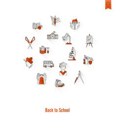 school and education icons N140