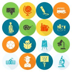school and education icons N141