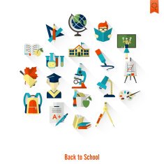 school and education icons N151