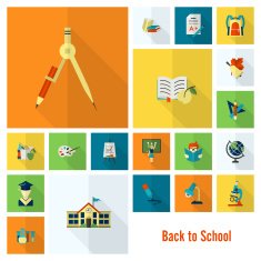 school and education icons N163