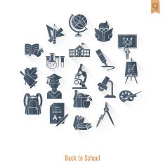 school and education icons N176
