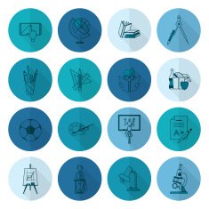 school and education icons N182