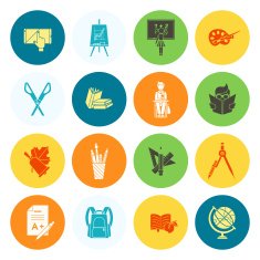 school and education icons N191