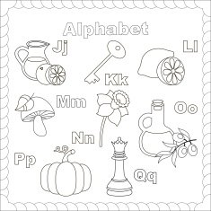Cute alphabet in vector objects N2